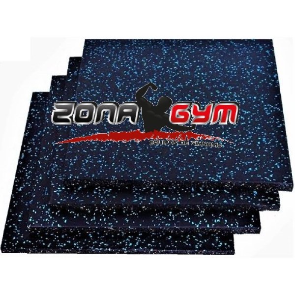 PISO DE CAUCHO CON LUNARES - TIPO LOSETAS